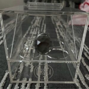 Lurella Clear Acrylic Makeup Sponge Organizer - Clear